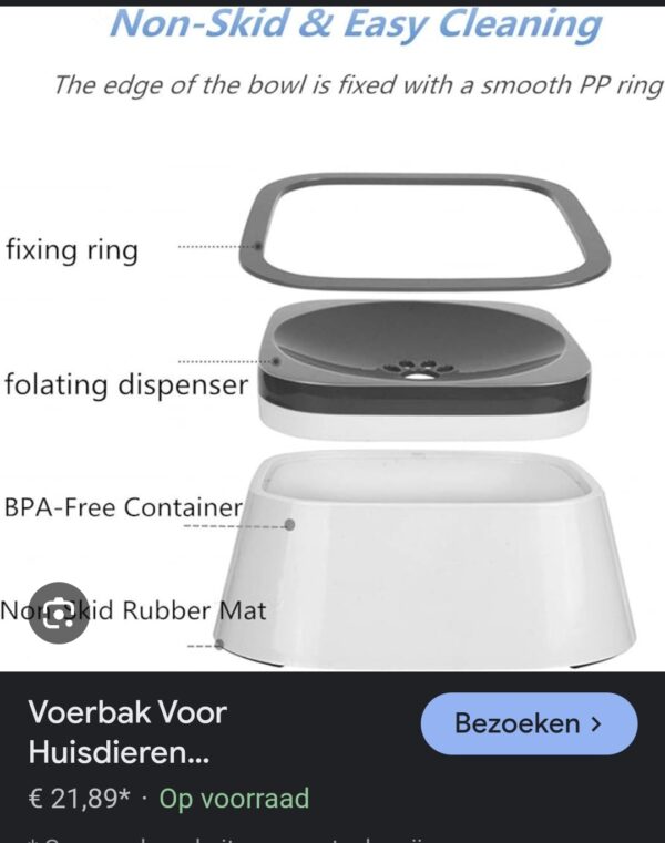Waterbak No spill